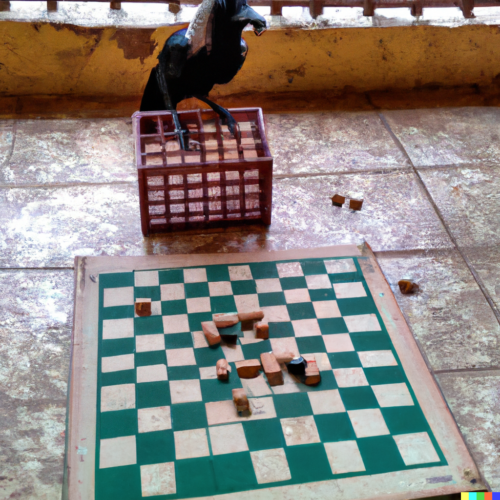 Chess, but a totally random comment decides next move, legal or